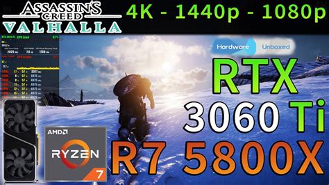 Assassin S Creed Valhalla RTX 3060 Ti R7 5800X 4K 1440p 1080p