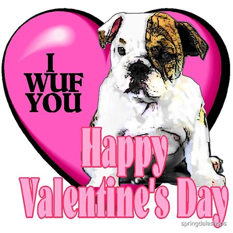 English Bulldog Valentines Day Ts By Springdaleshops Redbubble