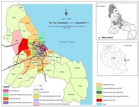 Dar Es Salaam City Municipal Boundaries Source Socio Economic
