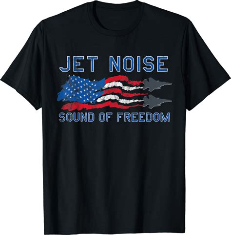 Sound Of Freedom Jet Noise American Us Flag T Shirt