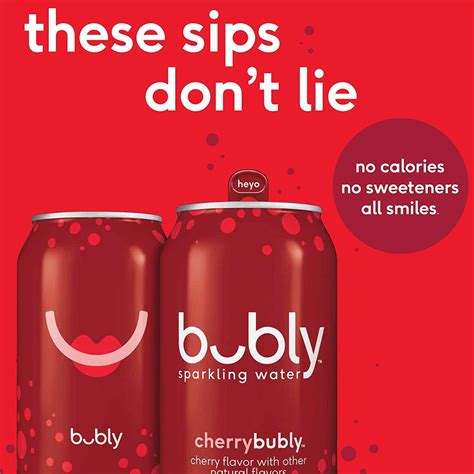 Bubly Sparkling Water Cherry 12 Fl Oz Cans 18 Pack Buy Online In