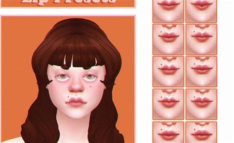 Lip Kit Presets Shape Overlays Mouth Corners Miiko On Patreon Sims 4 Cc