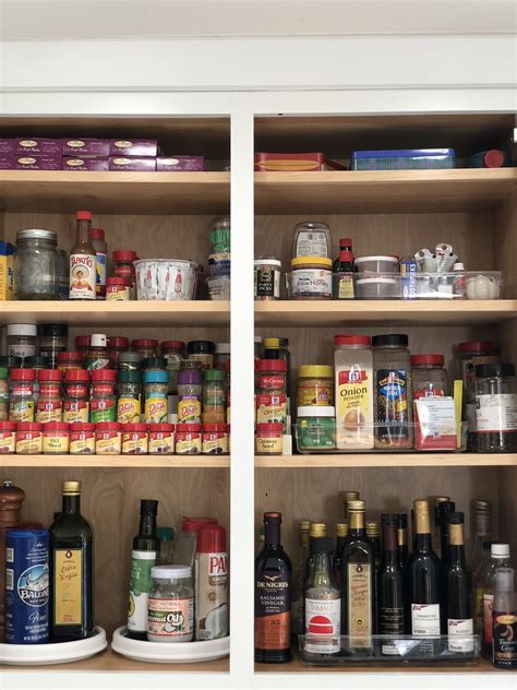 Organize your spice cabinet with lazy-susan! | Spice cabinet, Cabinet, Liquor cabinet