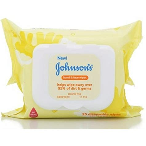 Johnsons Baby Hand And Face Wipes 25 Count Pack Of 9
