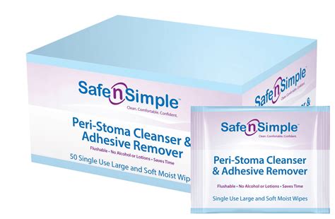 Sns00550 Safe N Simple Stoma Wipes And Adhesive Remover