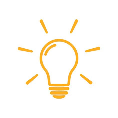 Idea Concept Light Bulb Symbol Lamp As A Solution Icon Vector