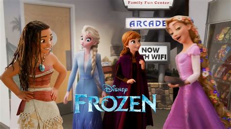 Princesses Rapunzel Elsa And Moana In Once Upon A Studio ViDoe