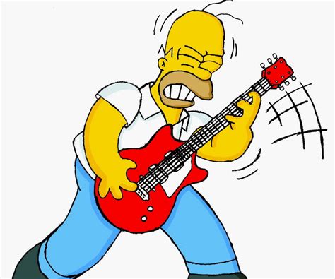 Homer Simpson Guitar Clip Art Library