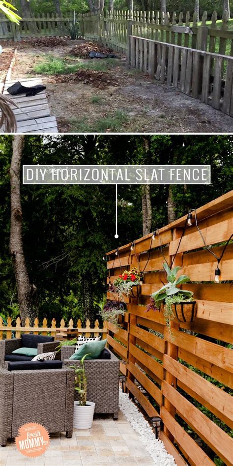 Unlike other privacy fencing ideas, slat fencing is typically installed with gaps between the fencing bars. 29+ Cheap and Easy DIY Fence Ideas For Your Backyard, or ...