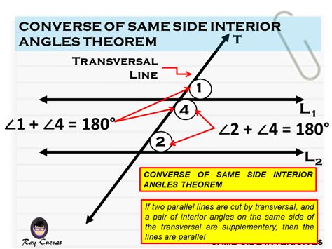 Alternate Interior Angle Converse Theorem Proof Tutorial Pics