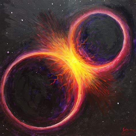 Stars rarely collide, but when they do, the result depends on factors like mass and speed. Space paintings