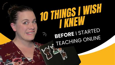 10 things i wish i knew when i started to teach esl online youtube