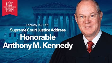 u s supreme court justice address hon anthony m kennedy february 19 1992 youtube