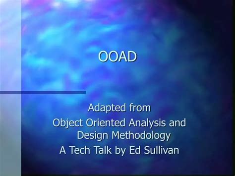 Ppt Ooad Powerpoint Presentation Free Download Id3762803
