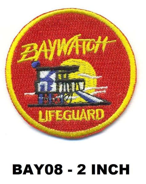 Baywatch Tv Show Bay Watch Logo 2 Patch Scifi Geeks