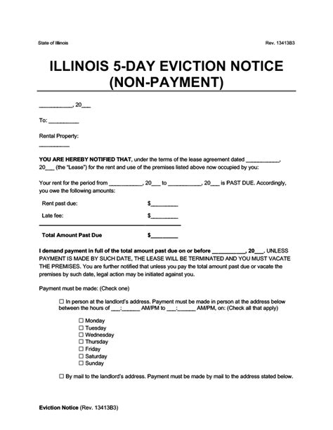 Free Printable Day Eviction Notice Printable Templates