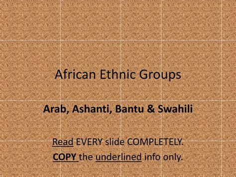 Ppt African Ethnic Groups Powerpoint Presentation Free Download Id