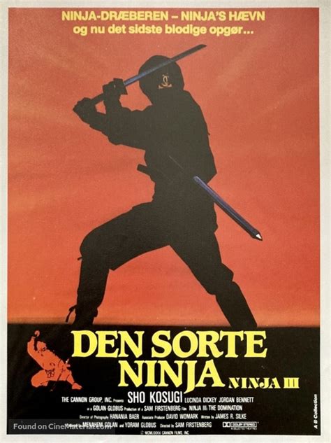 Ninja Iii The Domination 1984 Danish Movie Poster