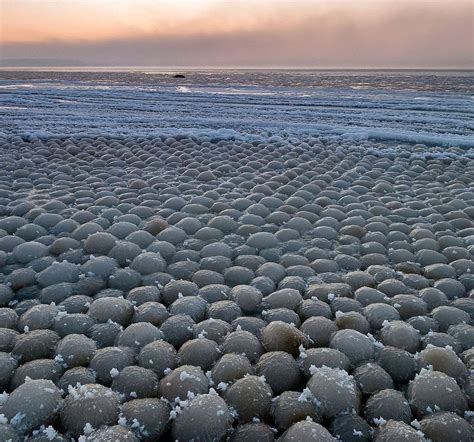 Frozen Ice Balls Of Lake Michigan And Stroomi Beach Photo Fun 4 U