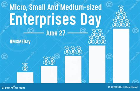 Micro Small And Medium Sized Enterprises Day Vector Illustration