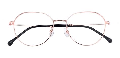 Galena Geometric Prescription Glasses Rose Gold Womens Eyeglasses Payne Glasses