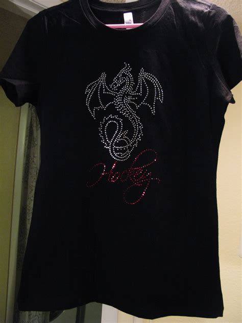 Custom Personalized Dragon 1 Rhinestone Shirt On Luulla