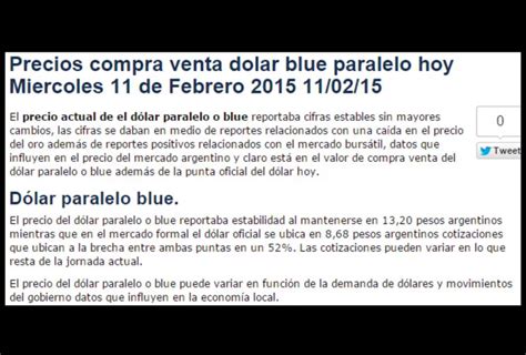 Segui la cotizacion del dólar blue minuto a minuto, conoce el precio del dólar blue en dolarhoy.com. Precio Dolar Blue Hoy Argentina : Cotizacion del dolar ...