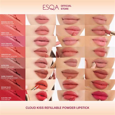 Jual Esqa ESQA Cloud Kiss Refillable Powder Lipstick - Endless Sky
