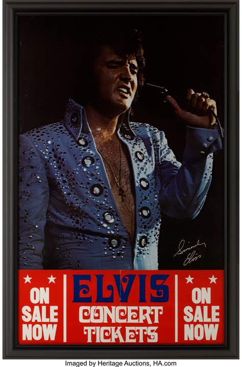 Elvis Presley Lake Tahoe Promo Poster Music Memorabilia Posters