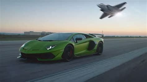 Badass Lamborghini Aventador Svj Promo Video Compares It To A Fighter Jet
