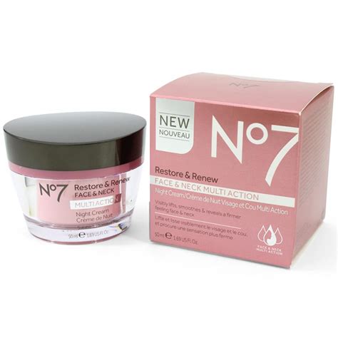 No7 Restore And Renew Face And Neck Multi Action Night Cream Bodycaredirectnz