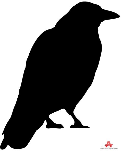 Raven Head Silhouette