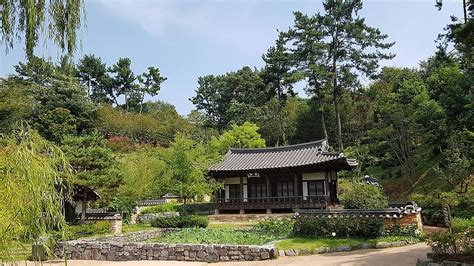 Hanok Garden Republic Of Korea Wood Traditional Building Houses