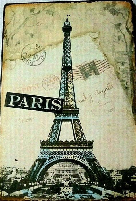 Provides a wealth of free download materials on this site.the site is full of interesting content, like paper craft and scrapbook, so you're sure to find something you like. Metal Wall Plaque Paris France Eiffel Tower Postcard ...