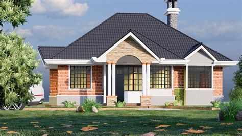 Low Budget Simple Modern 3 Bedroom House Plan In Kenya By Archabitive
