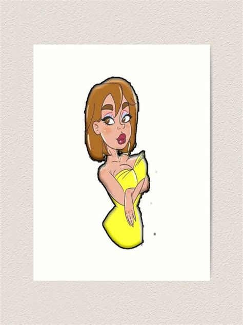 Naughty Girl Drawing Art Print For Sale By Zafro Redbubble