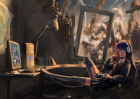 Girls Playing Video Games Wallpapers Wallpaper Cave