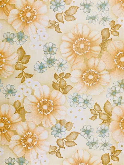 Vintage Retro Flower Wallpaper Vintage Wallpapers Online Shop
