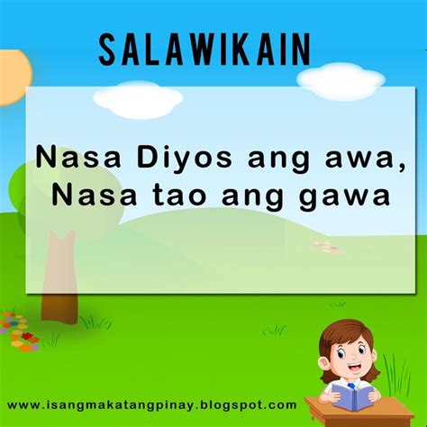 Mga Halimbawa Ng Sawikain At Salawikain Bahagi Naibenta