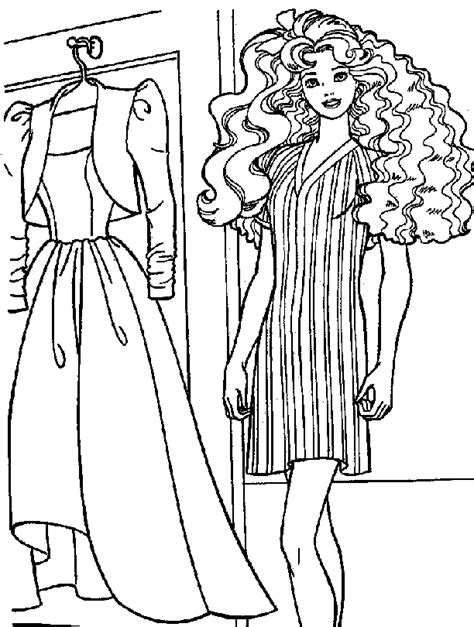 Musical barbiecolor this free online coloring page of barbie playing a guitar. Kids-n-fun.com | 23 coloring pages of Barbie