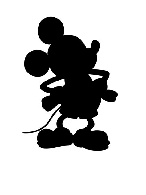 Silueta De Mickey Mouse Para Imprimir Imagenes Y Dibujos Para Imprimir