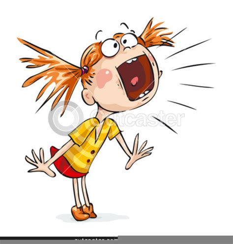 Girl Yelling Clipart Free Images At Vector Clip Art