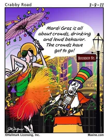Pin By Sondra Scofield On Maxine Mardi Gras Maxine Comic Book Cover