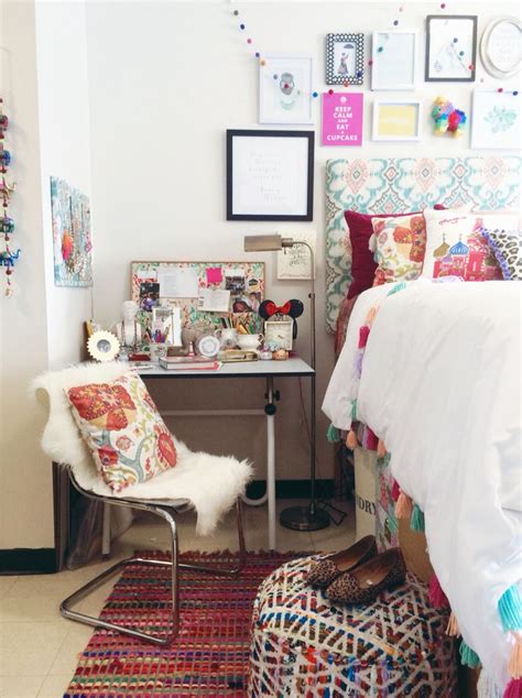 Add tropical leaves and plants around your room to add pops off color. My boho-chic Anthropologie inspired dorm room at SCAD ...