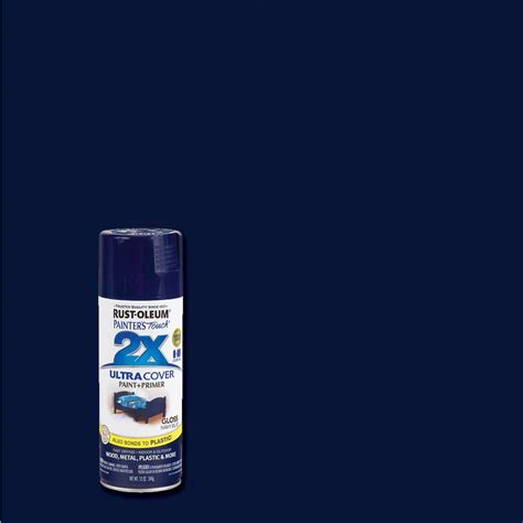 Rust Oleum Painters Touch 2x 12 Oz Gloss Navy Blue General Purpose