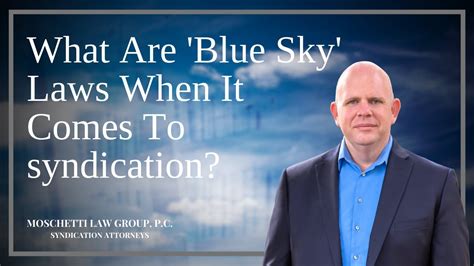 What Are Blue Sky Laws When It Comes To Syndication Youtube