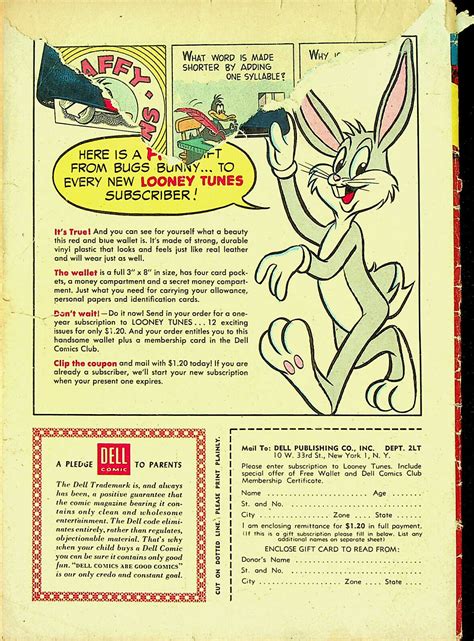 Looney Tunes 184 Feb 1957 Dell Good Comic Books Silver Age