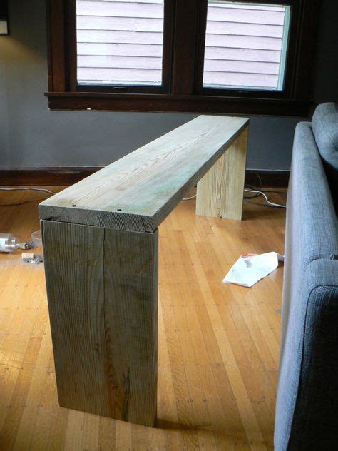 Learn how to make your own diy outdoor dining table set with homemade modern's ben uyeda. How to Build a Behind-the-Couch Table (With images) | Diy sofa table, Couch table diy, Diy sofa