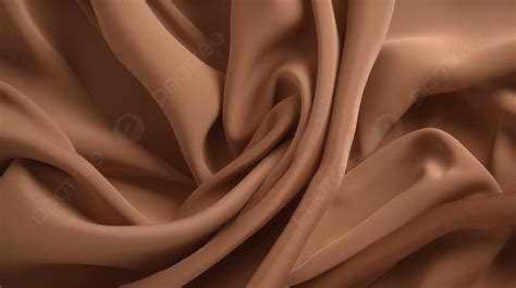 Close Up Of A Brown Silk Fabric Background Aesthetic Light Brown