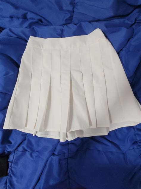 White Pleated Tennis Skirt Womens Fashion Bottoms Skirts On Carousell